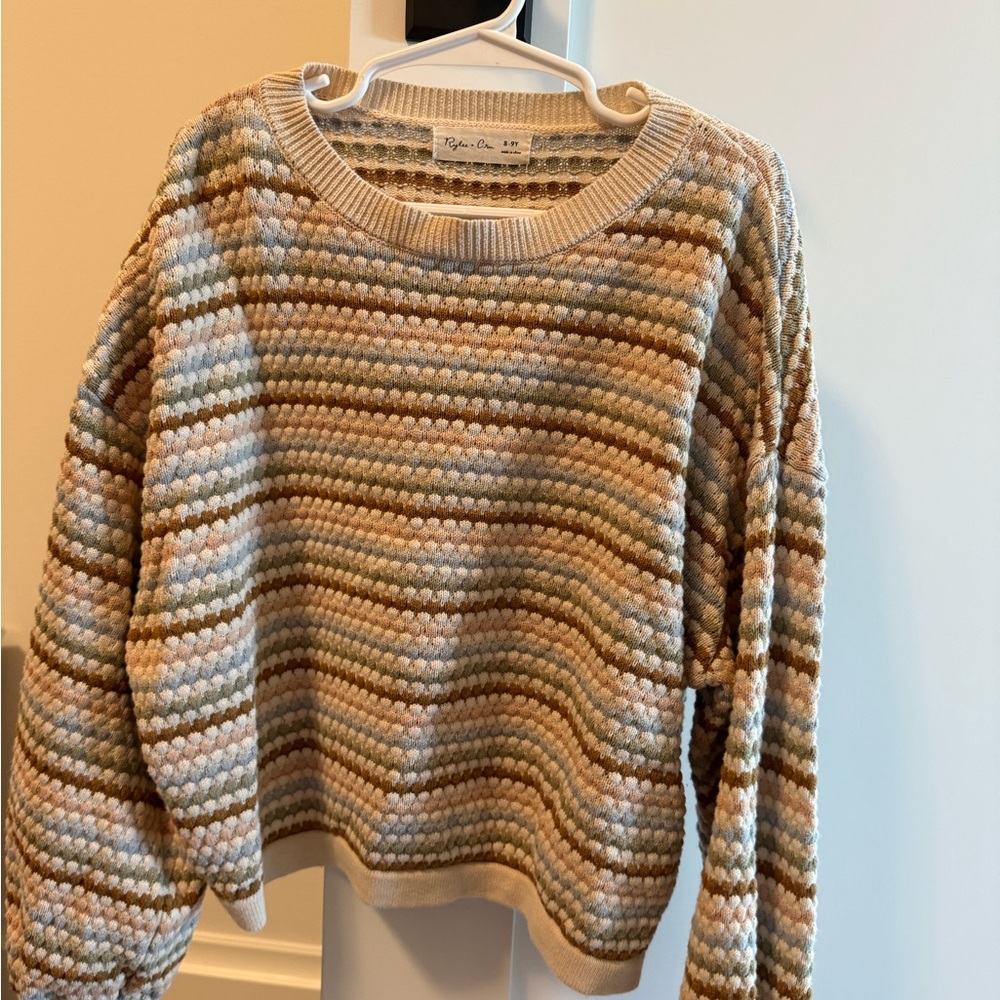 Rylee and CruStriped Sweater - Multicolor
